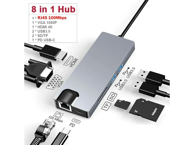 USB C Gigabit Ethernet VGA Docking Station: $36.62 USB C Gigabit Ethernet VGA Docking Station: $36.62
