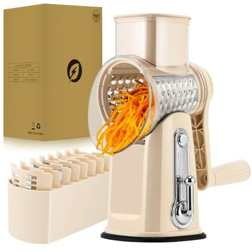 Susteas Rotary Cheese Grater and Vegetable Slicer: $24.99