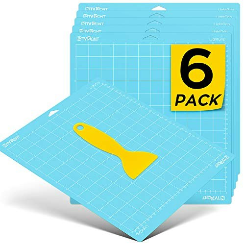 HTVRONT 12"x12" Light Grip Cutting Mat 6-Pack: $13.59