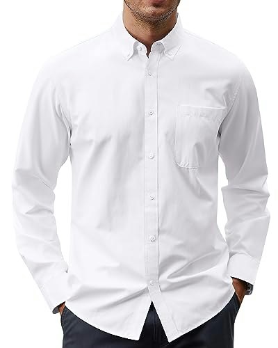 J.VER Men's Cotton Oxford Long Sleeve Button Collar Dress Shirt: $19.99 J.VER Men's Cotton Oxford Long Sleeve Button Collar Dress Shirt: $19.99
