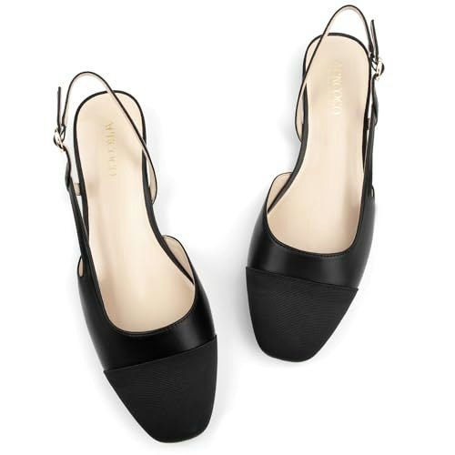 AprCoco Square Toe Slingback Flats: $30.59