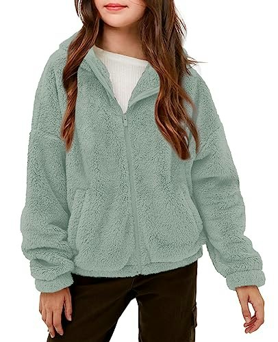 Haloumoning Girls' Fleece Zip-Up Hoodie: $19.98 Haloumoning Girls' Fleece Zip-Up Hoodie: $19.98
