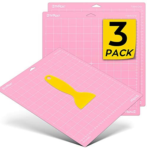 HTVRONT 12"x12" Fabric Grip Cutting Mat 3-Pack: $8.49 HTVRONT 12"x12" Fabric Grip Cutting Mat 3-Pack: $8.49