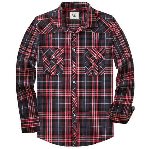 Coevals Club Men's Plaid Long Sleeve Western Snap Shirt: $25.49 Coevals Club Men's Plaid Long Sleeve Western Snap Shirt: $25.49