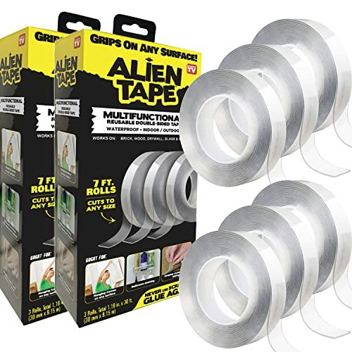 Alien Tape Heavy Duty Double Sided Adhesive Tape 6-Roll 42-Foot Pack: $24.18 Alien Tape Heavy Duty Double Sided Adhesive Tape 6-Roll 42-Foot Pack: $24.18