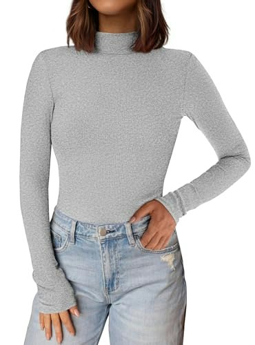 Prettygarden Women's Mock Turtleneck Long Sleeve Shirt: $14.98 Prettygarden Women's Mock Turtleneck Long Sleeve Shirt: $14.98