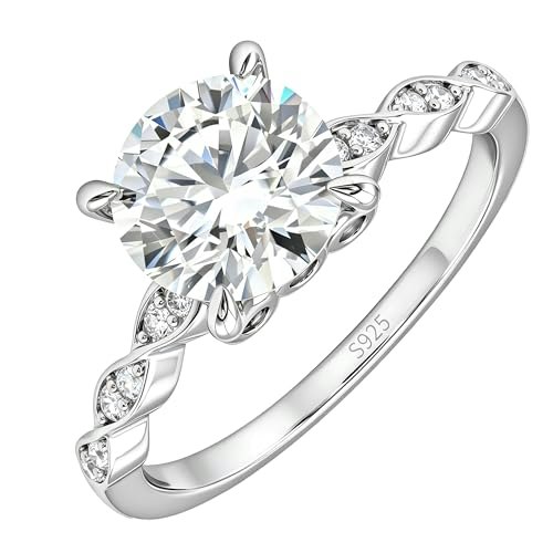 Coowink Sterling Silver Moissanite Promise Ring: $39.98 Coowink Sterling Silver Moissanite Promise Ring: $39.98