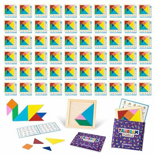 Bonnyco Wooden Tangram Puzzle 60-Pack: $32.29 Bonnyco Wooden Tangram Puzzle 60-Pack: $32.29