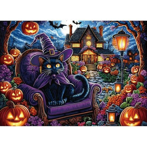 Halloween Cat 1,000-Piece Jigsaw Puzzle: $8.49 Halloween Cat 1,000-Piece Jigsaw Puzzle: $8.49
