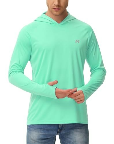 Isnowood Men's UPF 50+ Long Sleeve Fishing Hoodie: $8.49 Isnowood Men's UPF 50+ Long Sleeve Fishing Hoodie: $8.49