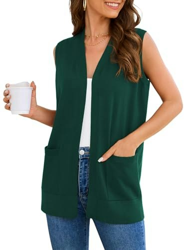 Veryoung Women's Sleeveless Cardigan Sweater: $19.95 Veryoung Women's Sleeveless Cardigan Sweater: $19.95