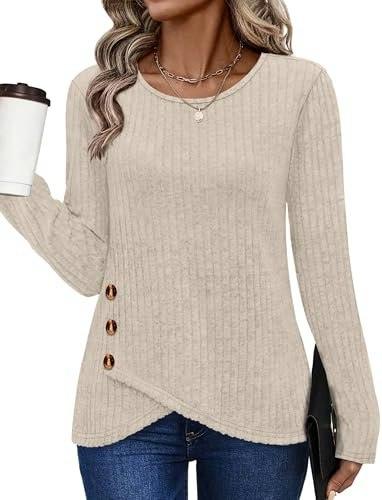 Xieerduo Women's Crew Neck Tunic Sweater: $12.74 Xieerduo Women's Crew Neck Tunic Sweater: $12.74