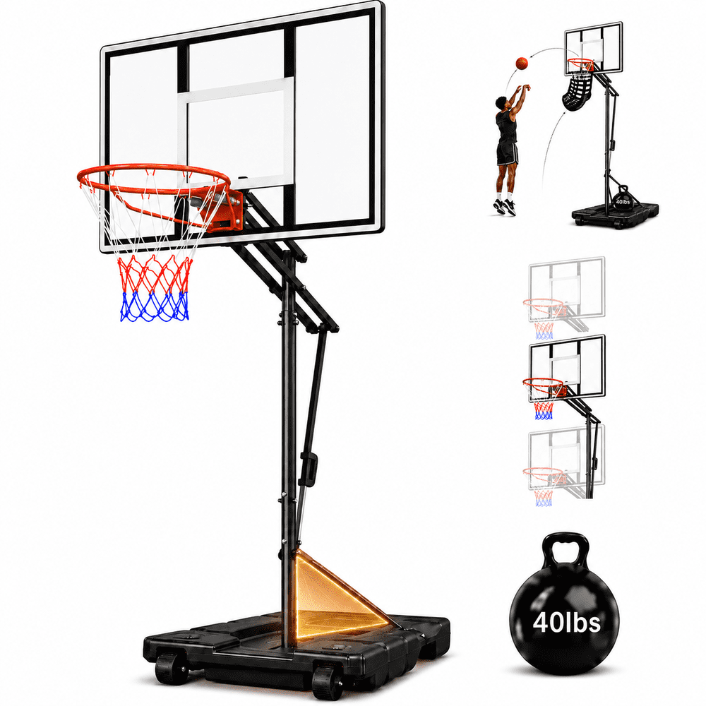 Cofunok 44-inch Portable Basketball Hoop: $129.98