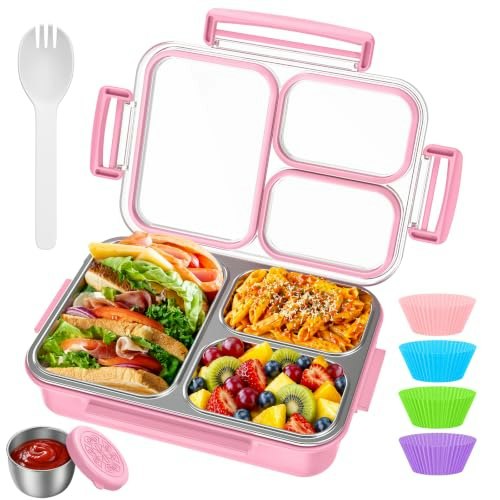 Khoxu 28oz Stainless Steel Bento Box: $21.99 Khoxu 28oz Stainless Steel Bento Box: $21.99
