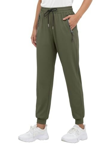 Women's Stretchy Hiking Jogger Pants with Zipper Pockets: $18.99