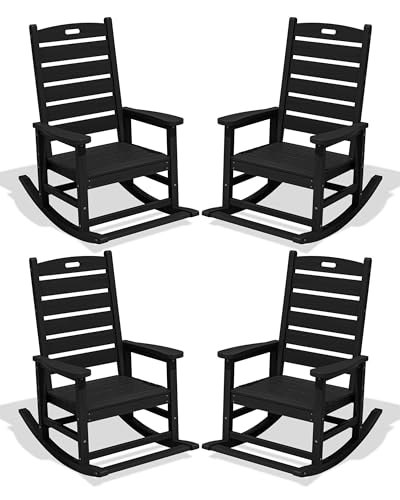 Serwall Oversized HDPE Outdoor Rocking Chair 4-Pack: $330.98 Serwall Oversized HDPE Outdoor Rocking Chair 4-Pack: $330.98