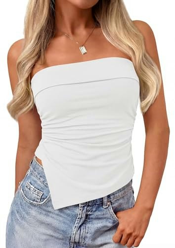 Prettygarden Women's Tube Top: $16.99 Prettygarden Women's Tube Top: $16.99