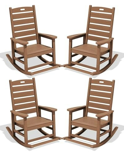 Serwall Oversized HDPE Outdoor Rocking Chair 2-Pack: $365.49 Serwall Oversized HDPE Outdoor Rocking Chair 2-Pack: $365.49