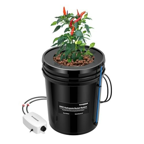 Vivosun 1-Bucket DWC Hydroponics Grow System: $64.59 Vivosun 1-Bucket DWC Hydroponics Grow System: $64.59