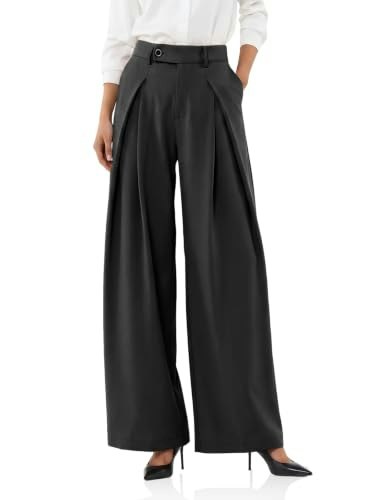 Cicy Bell Women's High-Waisted Wide-Leg Pleated Trousers: $26.99 Cicy Bell Women's High-Waisted Wide-Leg Pleated Trousers: $26.99