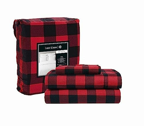 Lane Linen Twin 100% Cotton Flannel Sheet Set: $32.30