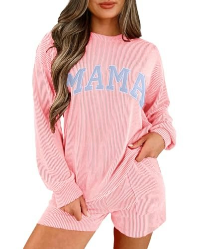Opemiby Women's Ribbed 2-Piece Lounge Set: $30.59 Opemiby Women's Ribbed 2-Piece Lounge Set: $30.59