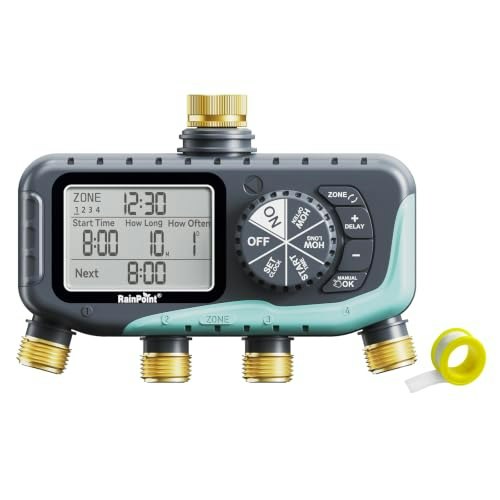RainPoint 4-Outlet Programmable Hose Sprinkler Timer: $89.98 RainPoint 4-Outlet Programmable Hose Sprinkler Timer: $89.98