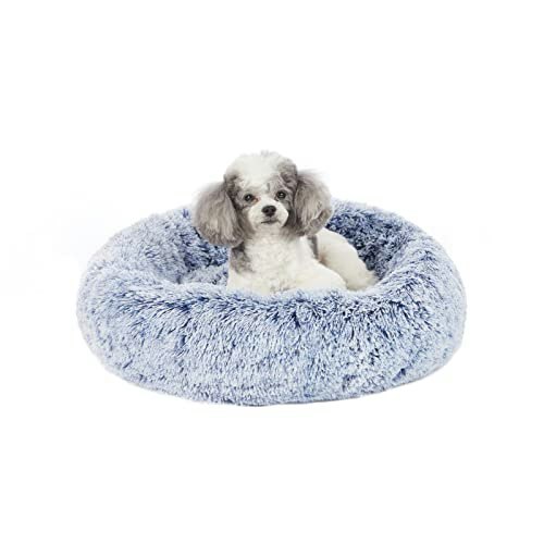 Bedfolks 23-Inch Round Fluffy Donut Dog Bed: $25.49