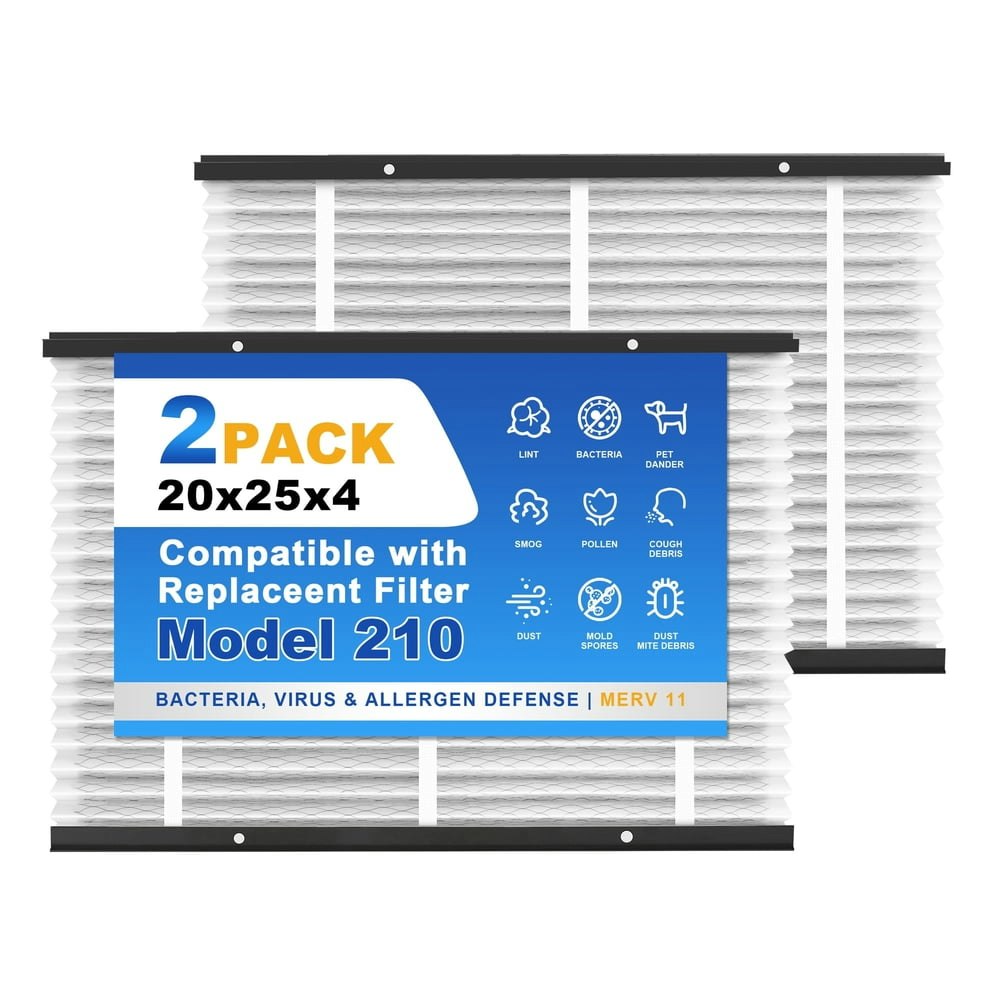Snapzy 20x25x4 MERV 11 Air Purifier Replacement Filter 2-Pack: $55.99