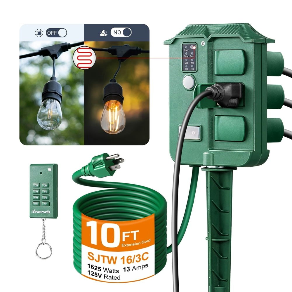 Dewenwils 6-Outlet Outdoor Power Stake Timer: $25.99 Dewenwils 6-Outlet Outdoor Power Stake Timer: $25.99
