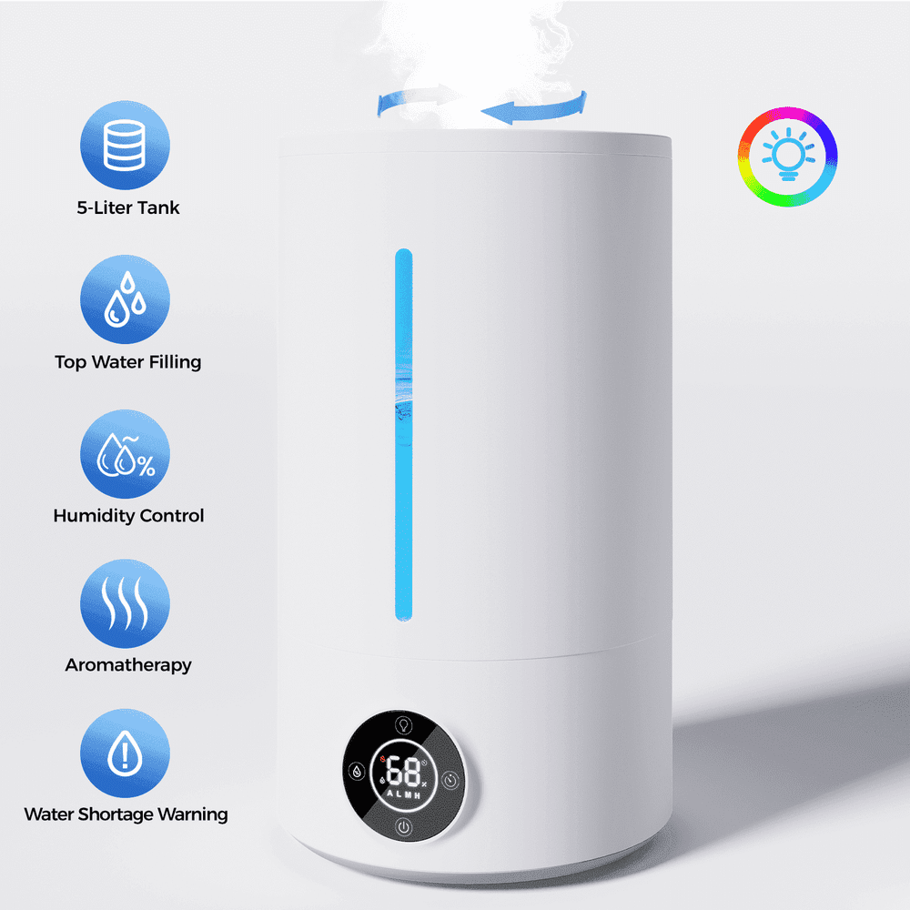 5L Cool Mist Ultrasonic Humidifier: $39.98 5L Cool Mist Ultrasonic Humidifier: $39.98
