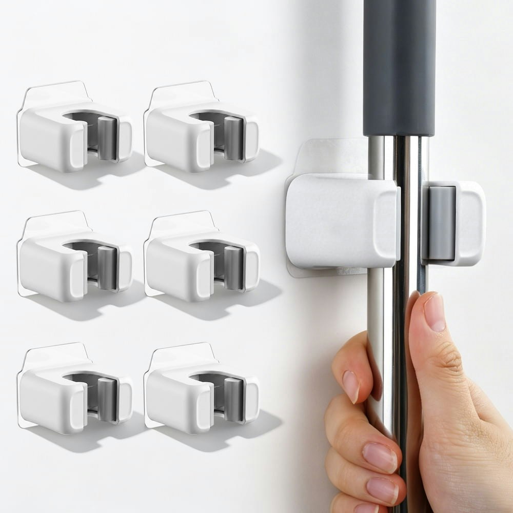 Maoface Mop and Broom Wall Holder 6-Pack: $12.99 Maoface Mop and Broom Wall Holder 6-Pack: $12.99