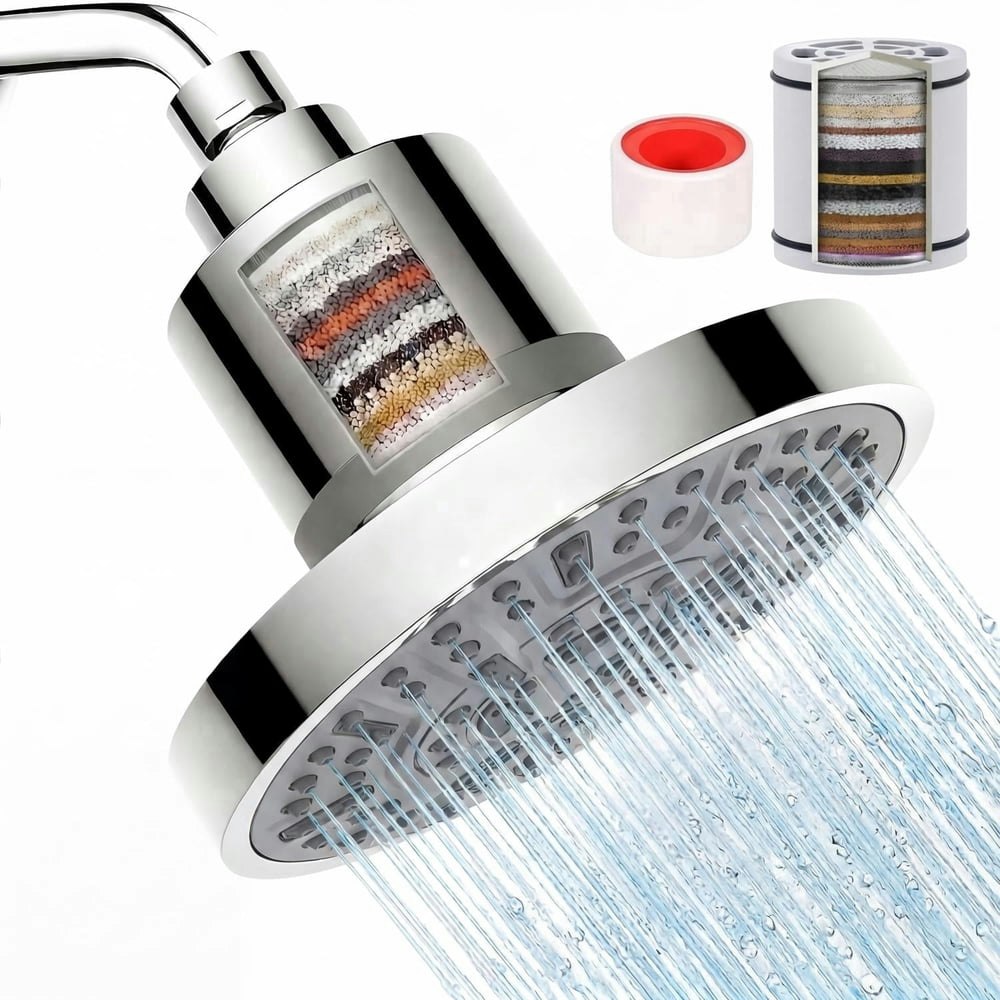 20-Stage Filtered 6-Inch Rain Shower Head: $25.89 20-Stage Filtered 6-Inch Rain Shower Head: $25.89