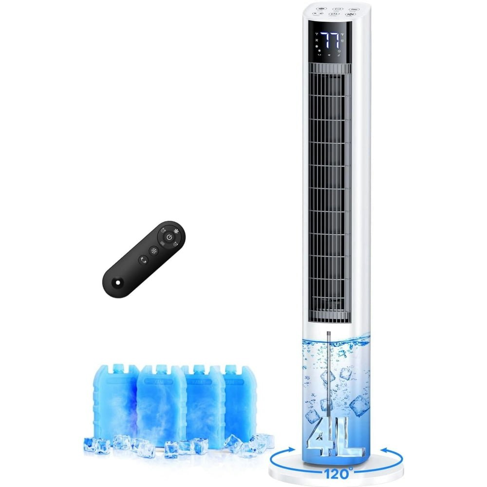 Aerozy 45-Inch Portable Evaporative Air Cooler: $71.99 Aerozy 45-Inch Portable Evaporative Air Cooler: $71.99