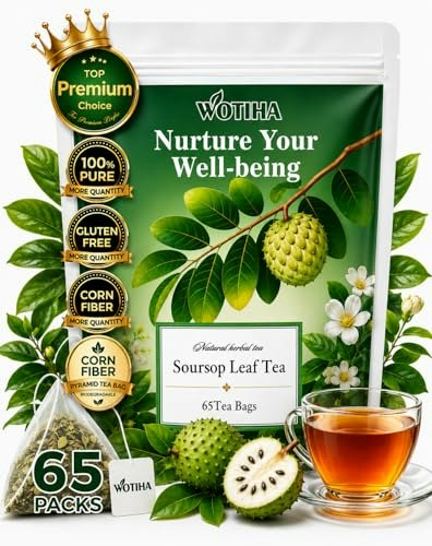 Wotiha Soursop Tea Bags 65-Count: $8.54