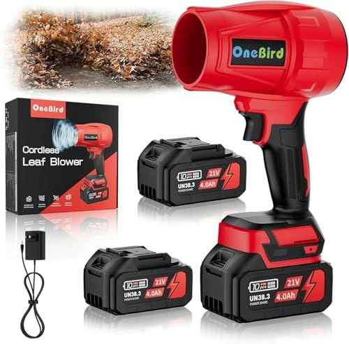 21V 560 CFM Cordless Electric Leaf Blower with 2 Batteries: $59.98 21V 560 CFM Cordless Electric Leaf Blower with 2 Batteries: $59.98