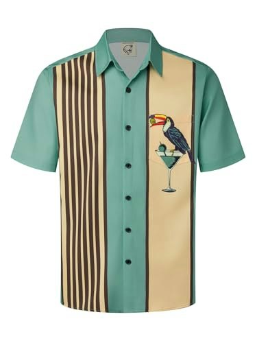 Hardaddy Men's Vintage Short Sleeve Floral Bowling Shirt: $19.99 Hardaddy Men's Vintage Short Sleeve Floral Bowling Shirt: $19.99