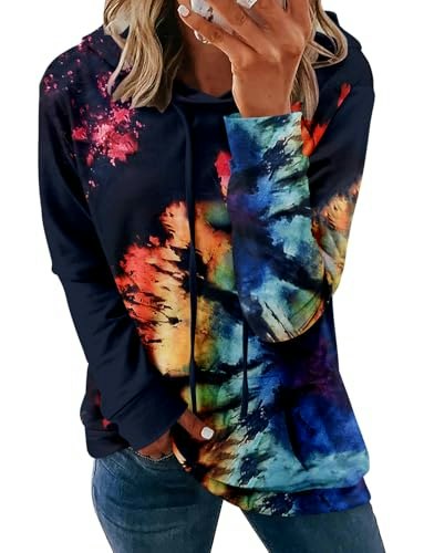 Onlypuff Women's Tie Dye Hoodie: $24.98