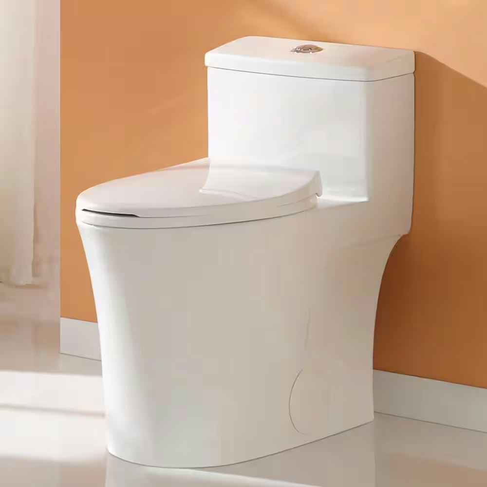Horow 1-Piece Dual Flush Elongated Toilet: $219