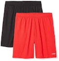 Amazon Essentials Men's Athletic Basketball Gym Shorts 2-Pack for from $6.32 + free shipping w/ Prime