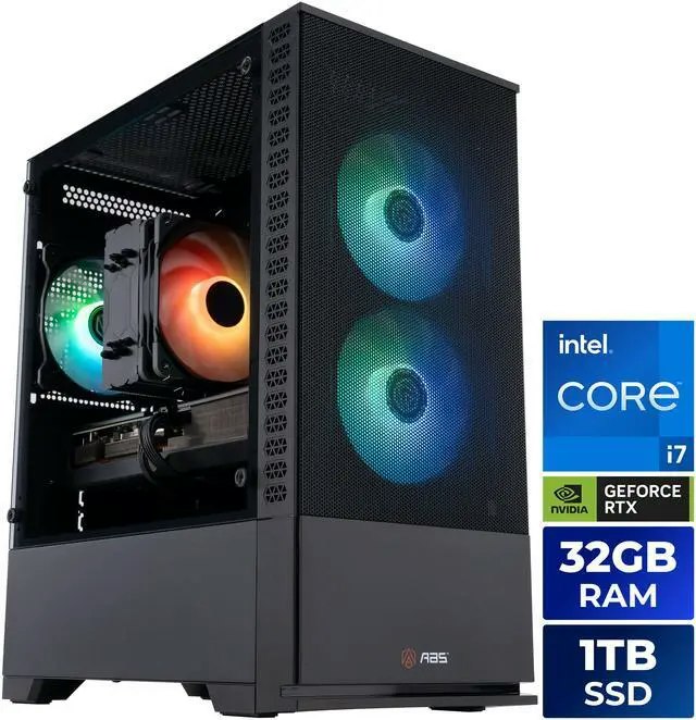 ABS Cyclone Aqua Core i7-14700F Gaming Desktop PC: $1,200