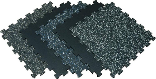 Rubber-Cal ReUz 6mm 20" x 20" Rubber Tiles 512-Pack for $4,237 + free shipping