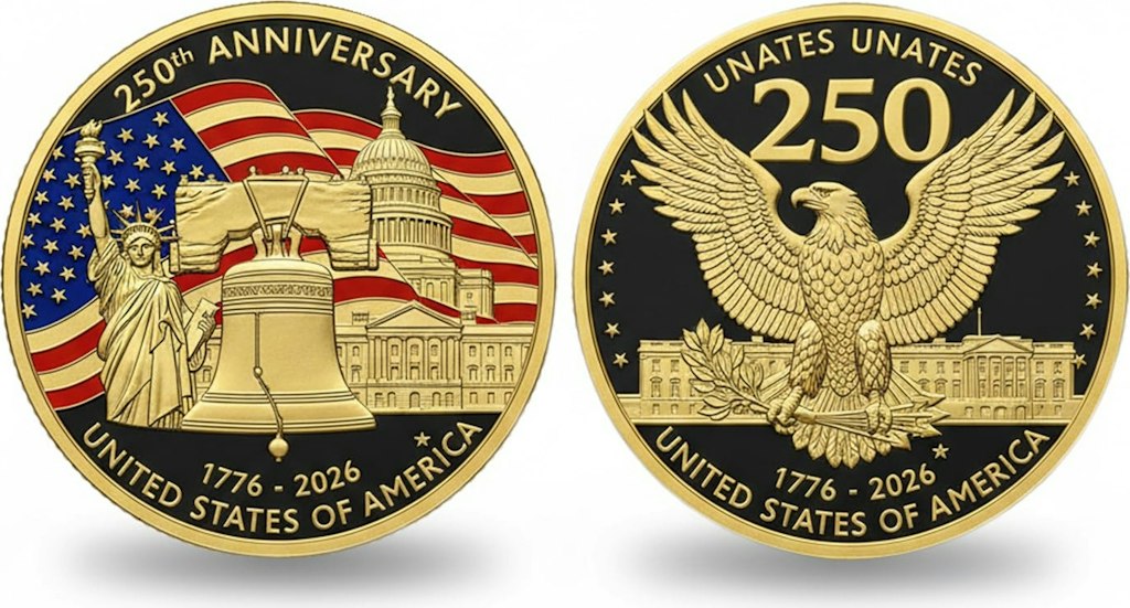 250th Anniversary Commemorative Coin: $5.70