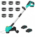 Garvee Cordless 12" String Trimmer w/ 2 Batteries for $28 + free shipping