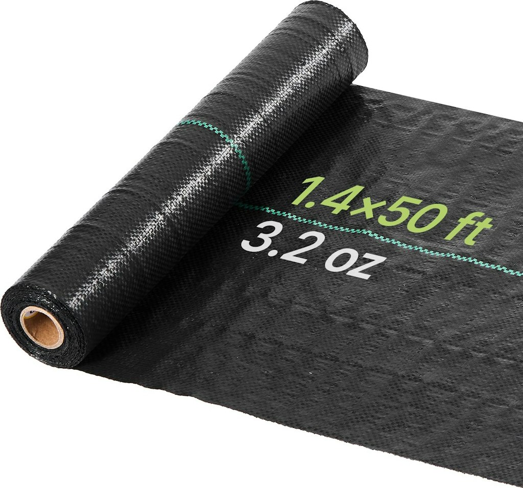 Vevor 1.4x 50-Foot Weed Barrier Fabric: $7.92