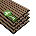 Art3d 12" x 93" Deep Walnut Acoustic Wood Slat Wall Panel 4-Pack for $81 + free shipping
