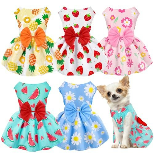 Baobicute Floral Dog Dresses 5-Pack: $14.99 Baobicute Floral Dog Dresses 5-Pack: $14.99