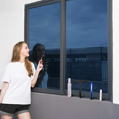 17.5" x 78.7" Heat & UV Blocking Static Cling Window Film for $2.50 + free shipping w/ Prime