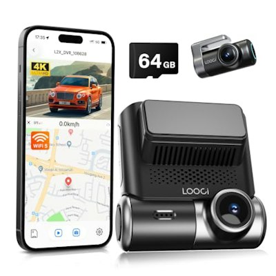 Looci 4K Front and Rear Dash Cam for $110 + free shipping