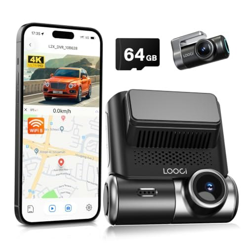 Looci 4K Front and Rear Dash Cam: $109.98